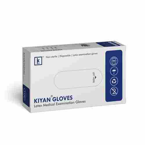 Full Finger Non Sterile Disposable Latex Medical Examination Gloves