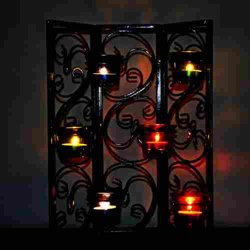 Wall Sconce Wall Hanging Twisted Petals Tea Light Candle