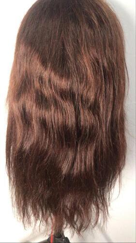 Natural Human Brown Hair Wig Length: 10-30 Inch (In)