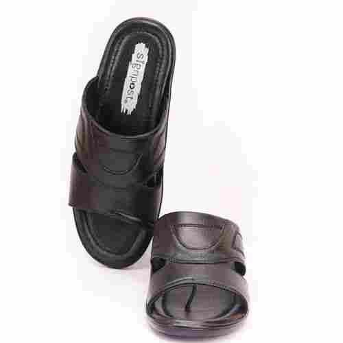 Black Color Men'S Choice Slippers