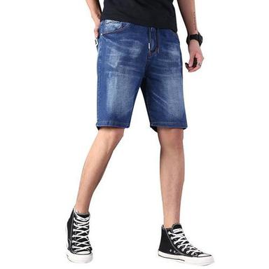 Blue Color Denim Casual And Regular Wear Capri Pants For Mens And Boy Gender: Male