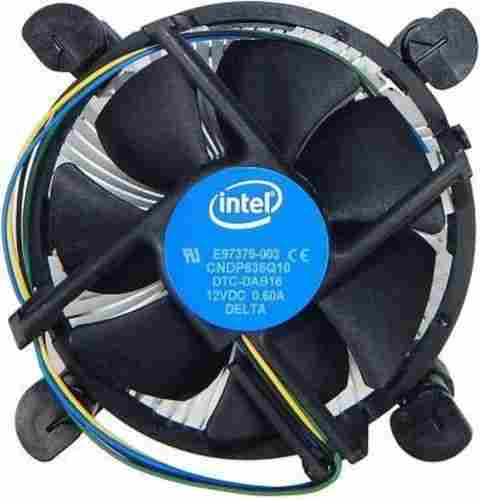 Easy To Install High Speed Heat Resistance Aluminum Black Cpu Cooling Fan