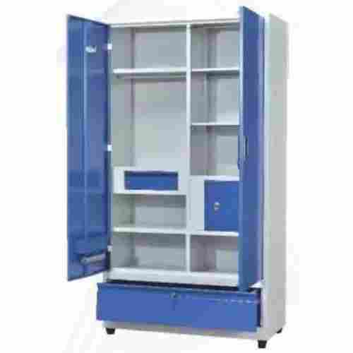 Highly Durable Storage Accessibility Attractive Blue And White Iron Almirah With Handle
