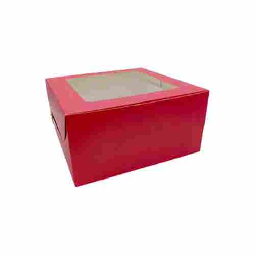22.5 X 22.5 X 12.5 Cm, Matte Lamination Rectangular Cake Packaging Box