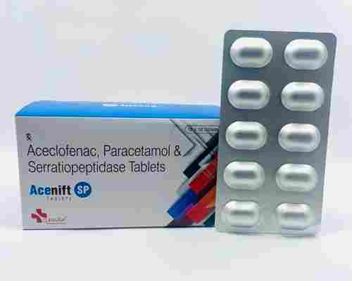 Acenift SP Aceclofenac, Paracetamol And Serratiopeptidase Tablet