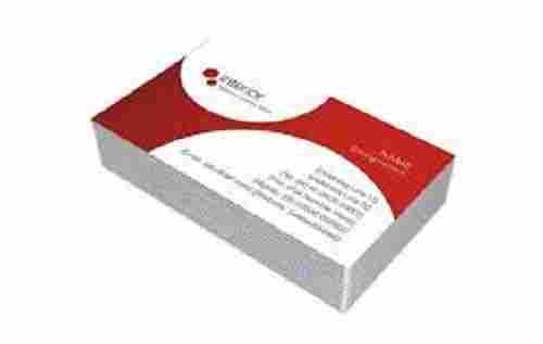 Glossy Fine Finish Thick Rectangular White And Black Visiting Paper Card