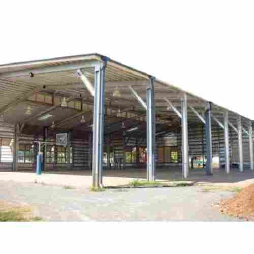 No Bend Hard Economical Protects Machinery Mild Steel Industrial Shed For Warehouse