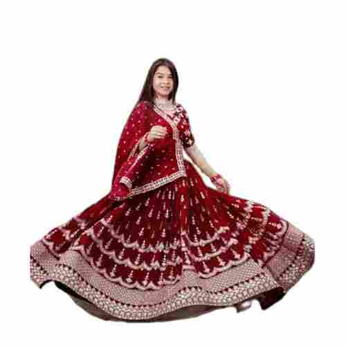 Womens Designer Sequin Decorated Lehenga Choli With Dupatt