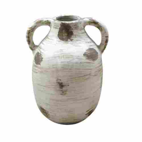 Hand Painted Ceramic Double Handle Decor Vase