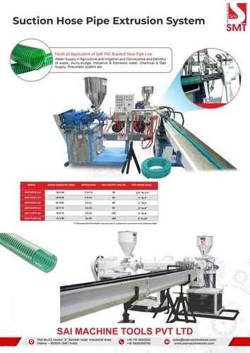 Automatic Suction Hose Pipe Plant Co-Extrusion With Maximum Output Of 50Kg/Hr To 160Kg/Hr