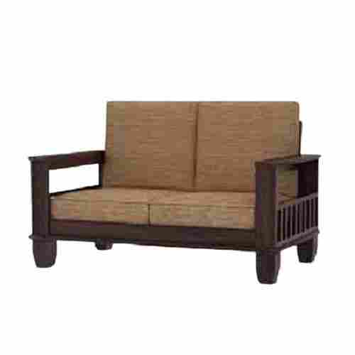 Polished Solid Oak Inflatable Indoor Wood Double Seater Sofa For Living Rooms 