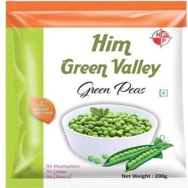 Raw Processed 100 % Natural Frozen Green Peas 200 Grams Pack