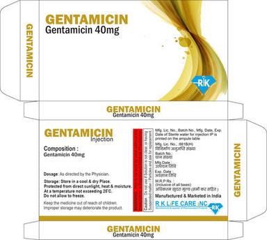 Gentamicin 40mg Injection