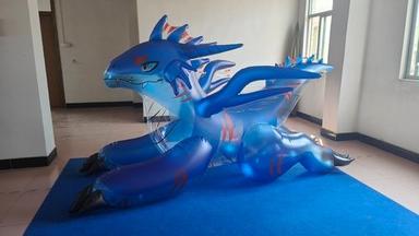 Beile New Design 3 Meter Long Transparency Inflatable Wind Dragon
