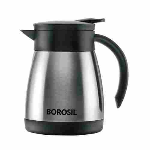 Borosil 500ml Stainless Steel Vacuum Insulated Teapot Flask (Silver)