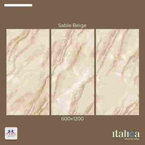 Sable Beige Digital Vitrified Tiles For Flooring, Size 600x1200 Mm, Thickness 9mm