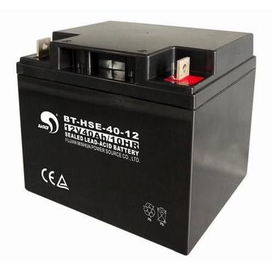 Black Maintenance Free Agm Battery