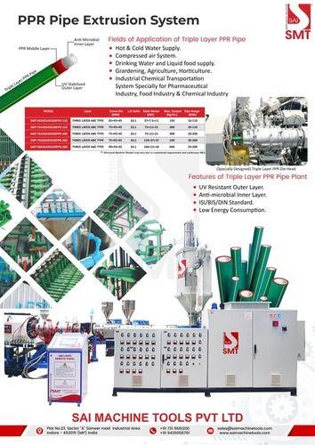 Automatic Ppr Pipe Extrusion System With 1 Year Of Warranty And Plc Control System Power: 37Kw To 160Kw Watt (W)