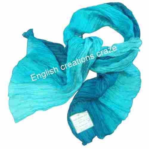 Plain Silk Dyed Scarves for Women