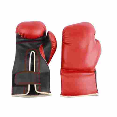 Red and Black PU Boxing Gloves