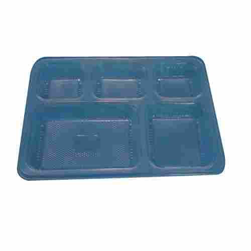 Rectangular Shape Plastic Disposable Meal Tray For Party And Event