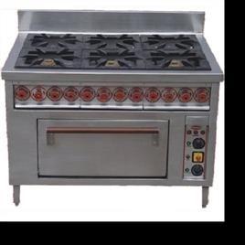 Color Coated Lpg Six Burner Cooking Range, Type: Commercial Cooking Range