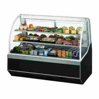 Glass Refrigerator Display Case For Restaurant