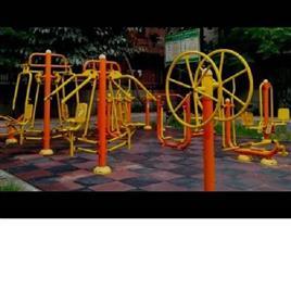 Open Gym Equipment Manufacturer, Color: Yellow & Red