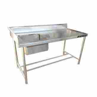 Stainless Steel Table Sink Shape Rectangular