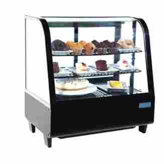 Standard Brown Curve Glass Warming Showcase For Bakery