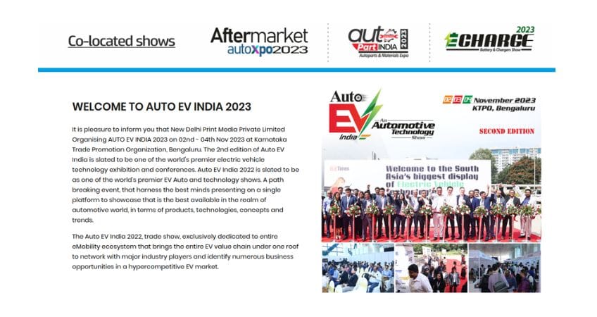 AUTO EV INDIA #2023