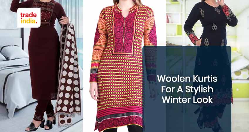 Woolen Kurtis for a Stylish Winter Look
