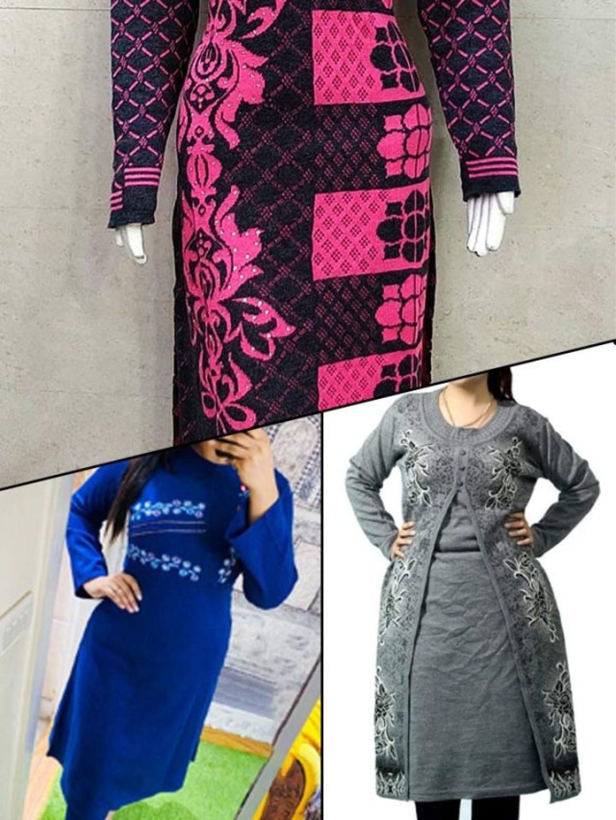 ESTAN Woman Stylish Winter Woolen Kurti kurtis winter wear for woman